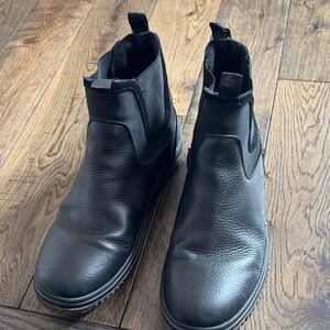 Pajar Men's Black Leather Waterproof Chukka Boots